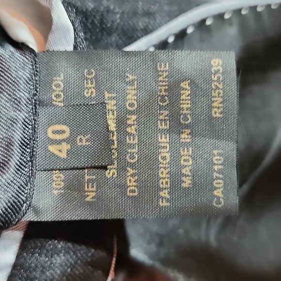 Daniel Hechter Men's Black/Charcoal Sportcoat - Picture 10 of 12